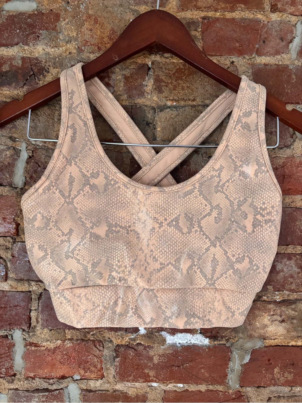 NWOT Electric Yoga Snakeskin Sports Bra